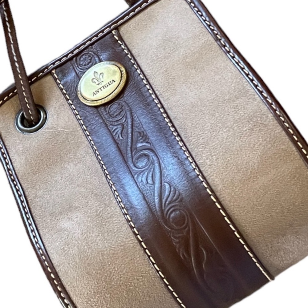 Antigua Brown and Tan Crossbody Bag - Picture 14 of 15